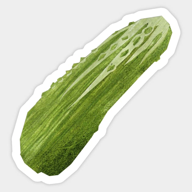 Cucumber pickle (Gherkin) Sticker by Babban Gaelg